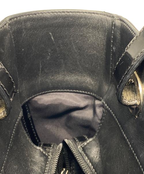 CHANEL（シャネル）CHANEL (シャネル) ハラコ×パテントレザー トートバッグ ブラックの古着・服飾アイテム