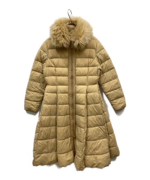 BEATRICE（ベアトリス）BEATRICE (ベアトリス) ファー付ダウンコート ベージュ サイズ:38の古着・服飾アイテム