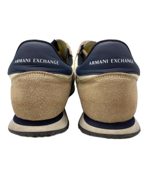 ARMANI EXCHANGE（アルマーニ エクスチェンジ）ARMANI EXCHANGE (アルマーニ エクスチェンジ) AXロゴ レースアップスニーカー ベージュ サイズ:24.5㎝の古着・服飾アイテム