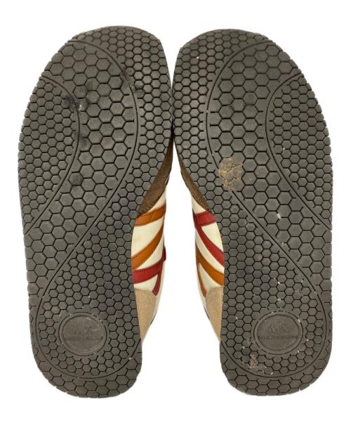 ARMANI EXCHANGE（アルマーニ エクスチェンジ）ARMANI EXCHANGE (アルマーニ エクスチェンジ) AXロゴ レースアップスニーカー ベージュ サイズ:24.5㎝の古着・服飾アイテム