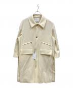 CULLNIクルニ）の古着「Melton Double Pocket Long Coat」｜ホワイト