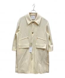 CULLNI（クルニ）の古着「Melton Double Pocket Long Coat」｜ホワイト