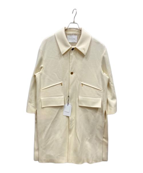 CULLNI（クルニ）CULLNI (クルニ) Melton Double Pocket Long Coat ホワイト サイズ:1の古着・服飾アイテム