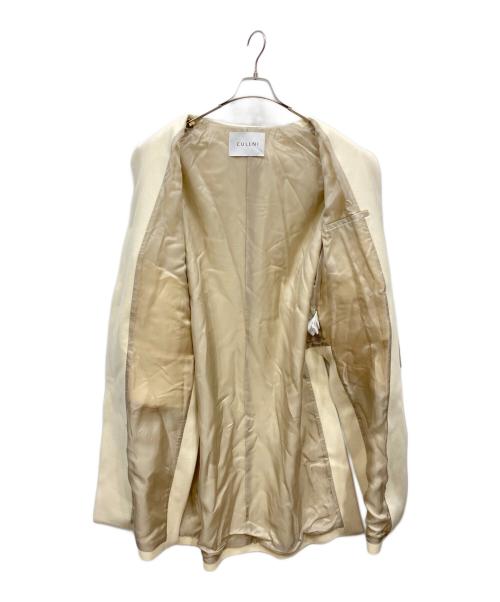 CULLNI（クルニ）CULLNI (クルニ) Melton Double Pocket Long Coat ホワイト サイズ:1の古着・服飾アイテム