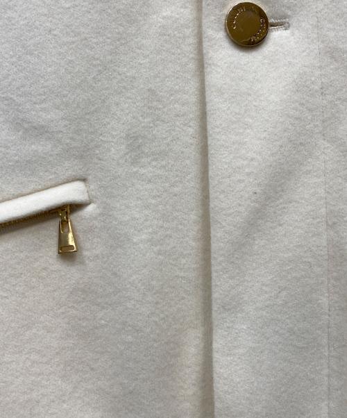 CULLNI（クルニ）CULLNI (クルニ) Melton Double Pocket Long Coat ホワイト サイズ:1の古着・服飾アイテム
