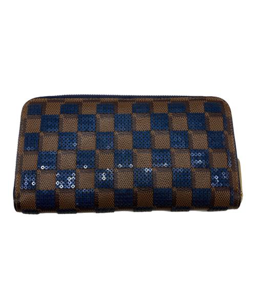 LOUIS VUITTON（ルイ ヴィトン）LOUIS VUITTON (ルイ ヴィトン) 長財布 ブラウン×ブルーの古着・服飾アイテム