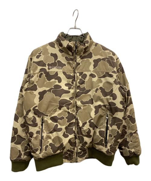 Columbia（コロンビア）Columbia (コロンビア) リバーシブルダウンジャケット カーキ サイズ:Mの古着・服飾アイテム