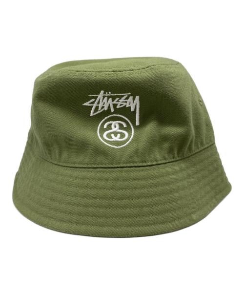 stussy（ステューシー）stussy (ステューシー) Stock Lock Deep Bucket Hat カーキ サイズ:L/XLの古着・服飾アイテム