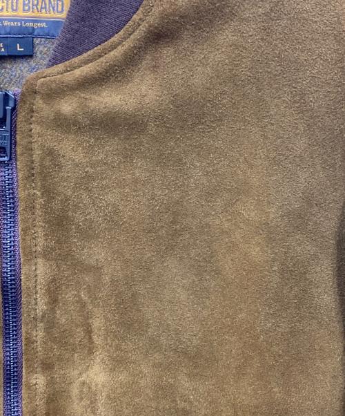 Schott（ショット）Schott (ショット) スエード MA-1 ジャケット ブラウン サイズ:Lの古着・服飾アイテム