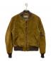 Schott（ショット）の古着「スエード MA-1 ジャケット」｜ブラウン