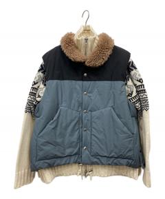 中古・古着通販】sacai (サカイ) ナイロンツイルドッキングジャケット