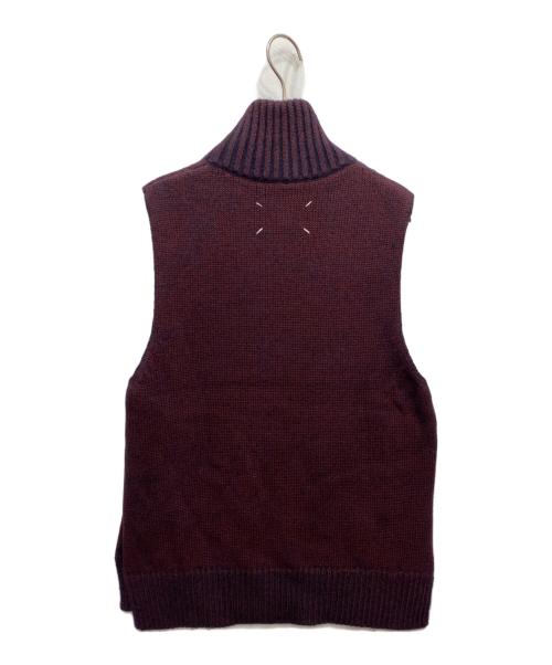 Martin Margiela 10（マルタン・マルジェラ 10）Martin Margiela 10 (マルタン・マルジェラ 10) ウールモヘアハイネックニットベスト パープル サイズ:Sの古着・服飾アイテム