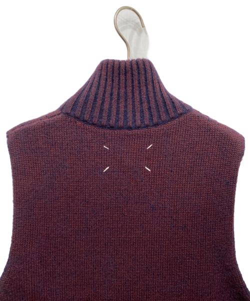 Martin Margiela 10（マルタン・マルジェラ 10）Martin Margiela 10 (マルタン・マルジェラ 10) ウールモヘアハイネックニットベスト パープル サイズ:Sの古着・服飾アイテム
