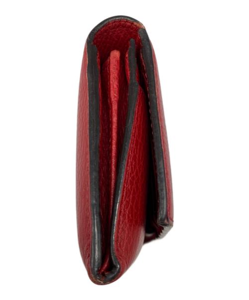 GUCCI（グッチ）GUCCI (グッチ) 長財布 レッドの古着・服飾アイテム