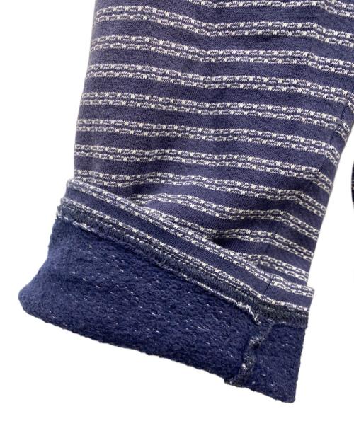 RRL（ダブルアールエル）RRL (ダブルアールエル) ボーダーカットソー ネイビー サイズ:Lの古着・服飾アイテム