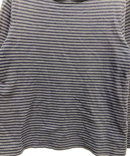 RRL（ダブルアールエル）RRL (ダブルアールエル) ボーダーカットソー ネイビー サイズ:Lの古着・服飾アイテム