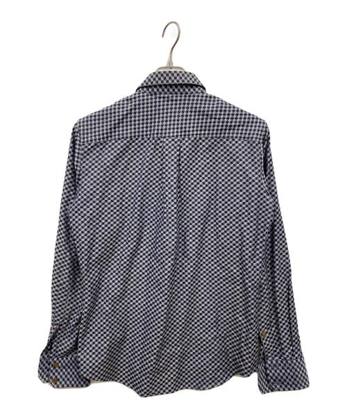 Vivienne Westwood（ヴィヴィアンウエストウッド）Vivienne Westwood (ヴィヴィアンウエストウッド) 総柄シャツ ネイビー サイズ:46の古着・服飾アイテム