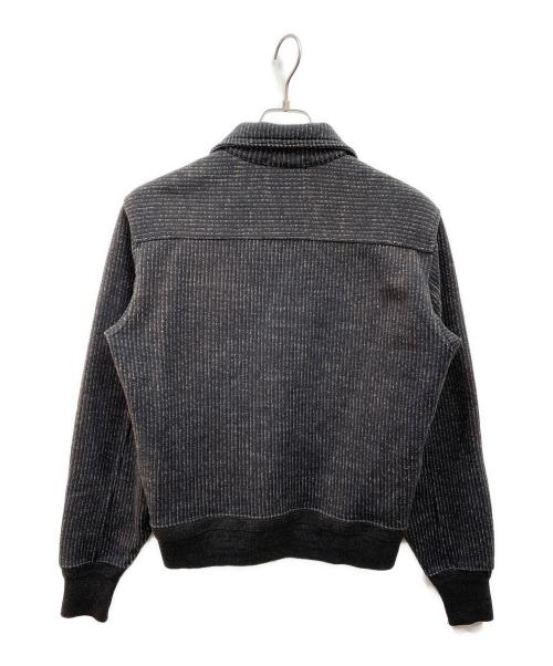 RRL（ダブルアールエル）RRL (ダブルアールエル) ジップアップストライプジャケット ブラック サイズ:Sの古着・服飾アイテム