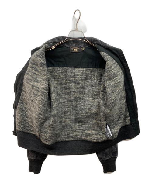 RRL（ダブルアールエル）RRL (ダブルアールエル) ジップアップストライプジャケット ブラック サイズ:Sの古着・服飾アイテム