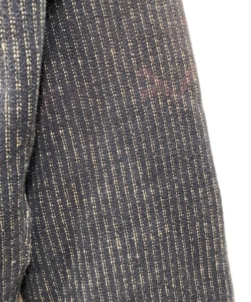 RRL（ダブルアールエル）RRL (ダブルアールエル) ジップアップストライプジャケット ブラック サイズ:Sの古着・服飾アイテム