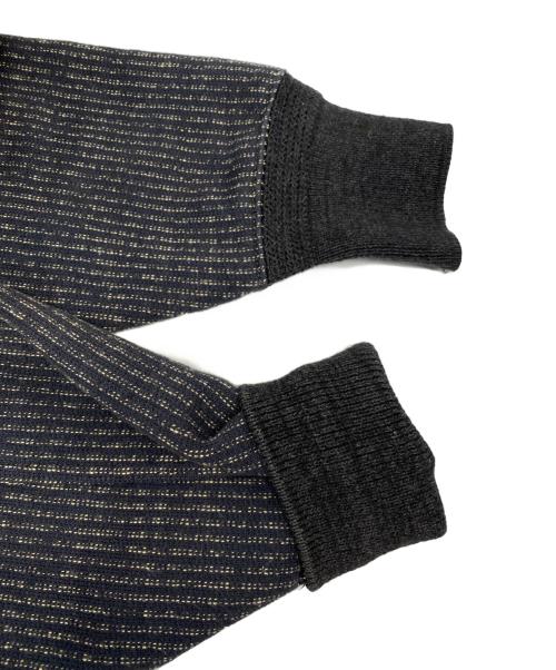 RRL（ダブルアールエル）RRL (ダブルアールエル) ジップアップストライプジャケット ブラック サイズ:Sの古着・服飾アイテム