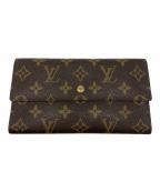 LOUIS VUITTONルイ ヴィトン）の古着「3つ折り財布」｜ブラウン