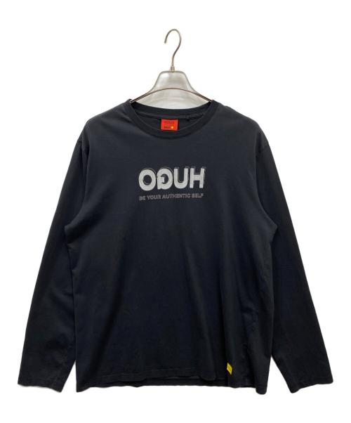 HUGO BOSS（ヒューゴ ボス）HUGO BOSS (ヒューゴ ボス) 長袖カットソー ブラック サイズ:XLの古着・服飾アイテム