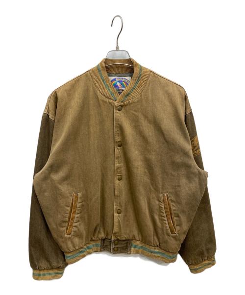 GUM GUMEX（-）GUM GUMEX (-) スタジャン ベージュ サイズ:Lの古着・服飾アイテム