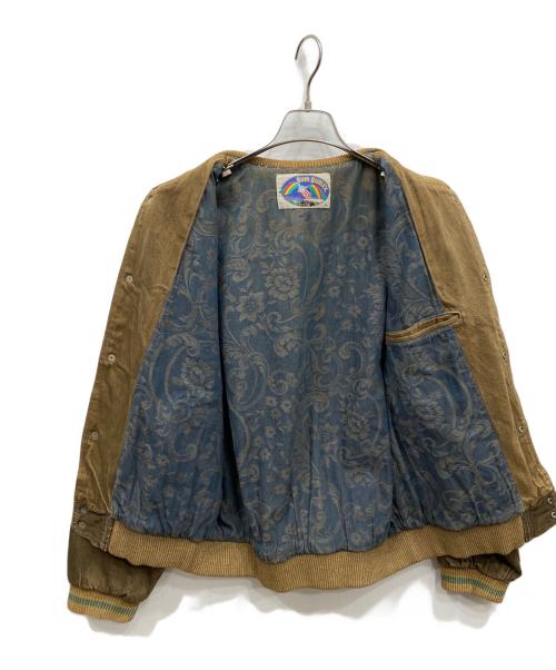 GUM GUMEX（-）GUM GUMEX (-) スタジャン ベージュ サイズ:Lの古着・服飾アイテム