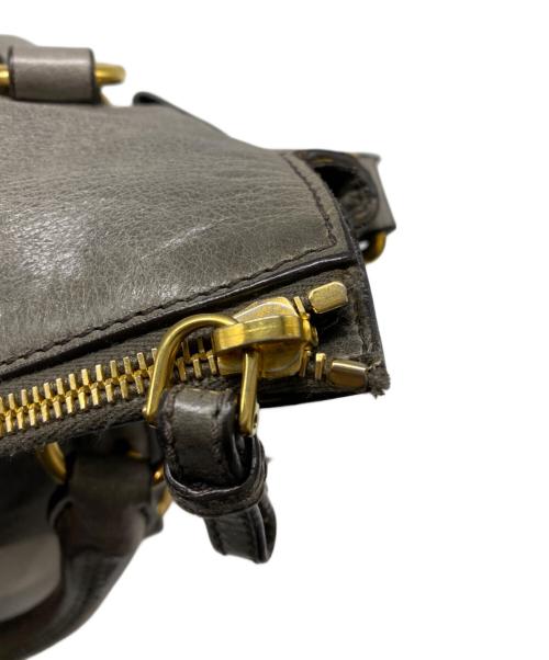 MIU MIU（ミュウミュウ）MIU MIU (ミュウミュウ) 2WAYサイドリボンバッグ グレーの古着・服飾アイテム