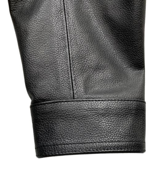 EMMETI（エンメティ）EMMETI (エンメティ) wjk (ダブルジェイケー) JURI シングルライダースジャケット ブラック サイズ:Mの古着・服飾アイテム