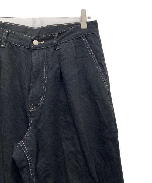 Graphpaper（グラフペーパー）Graphpaper (グラフペーパー) 2タックパンツ ブラック サイズ:Mの古着・服飾アイテム