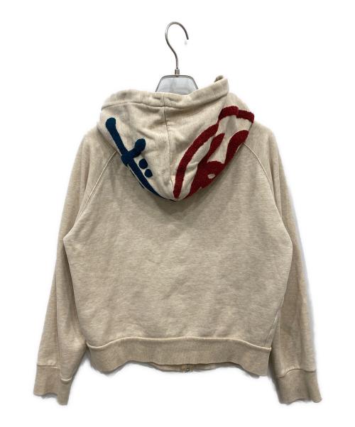 stussy（ステューシー）stussy (ステューシー) パーカー ベージュ サイズ:Ｍの古着・服飾アイテム