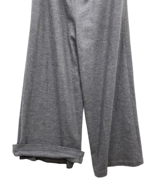 ADORE（アドーア）ADORE (アドーア) ウールスムースワイドパンツ グレー サイズ:38の古着・服飾アイテム
