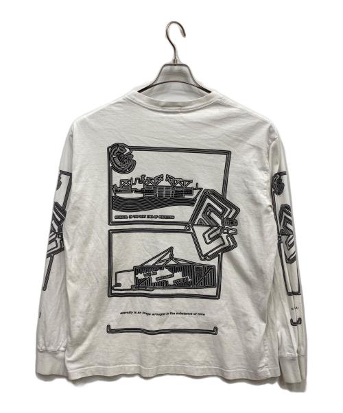 C.E（シーイー）C.E (シーイー) プリントTシャツ ホワイト サイズ:Lの古着・服飾アイテム