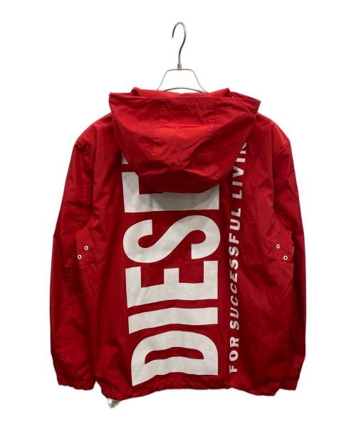 DIESEL（ディーゼル）DIESEL (ディーゼル) フーデッドジャケット レッド サイズ:Sの古着・服飾アイテム