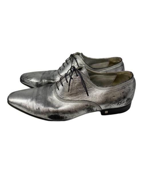 LOUIS VUITTON（ルイ ヴィトン）LOUIS VUITTON (ルイ ヴィトン) silver leather shoes シルバー サイズ:7　1/2の古着・服飾アイテム
