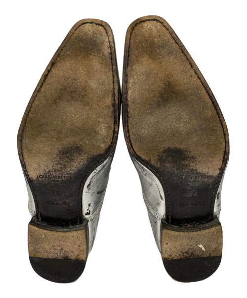 LOUIS VUITTON（ルイ ヴィトン）LOUIS VUITTON (ルイ ヴィトン) silver leather shoes シルバー サイズ:7　1/2の古着・服飾アイテム