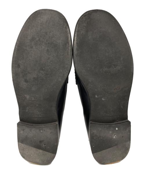 BEAUTY&YOUTH（ビューティーアンドユース）BEAUTY&YOUTH (ビューティーアンドユース) スリムローファー ブラック×ホワイト サイズ:26㎝の古着・服飾アイテム