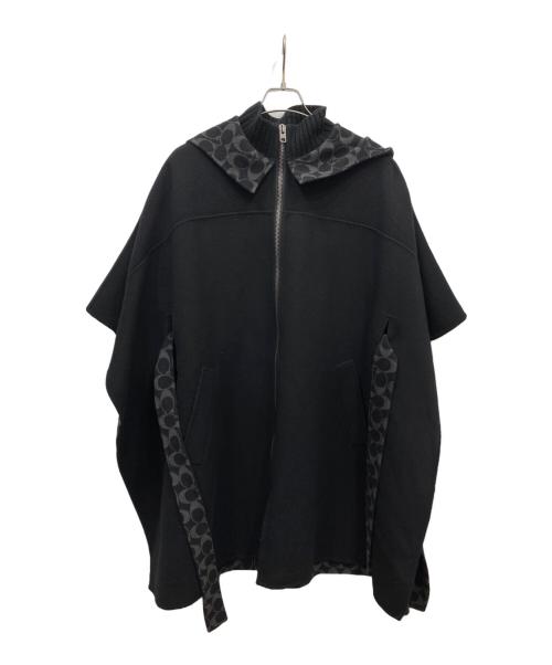 COACH（コーチ）COACH (コーチ) クラシック ダブル フェイス ケープ ブラック サイズ:Lの古着・服飾アイテム