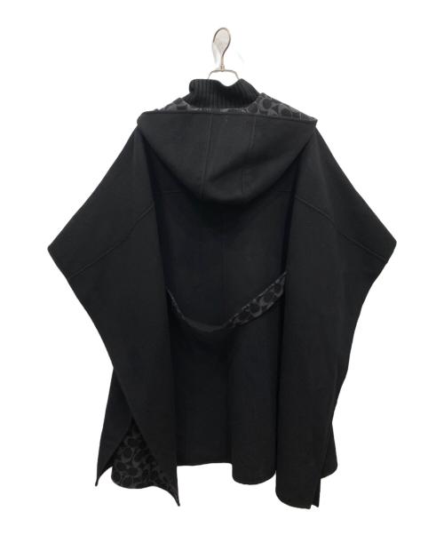 COACH（コーチ）COACH (コーチ) クラシック ダブル フェイス ケープ ブラック サイズ:Lの古着・服飾アイテム