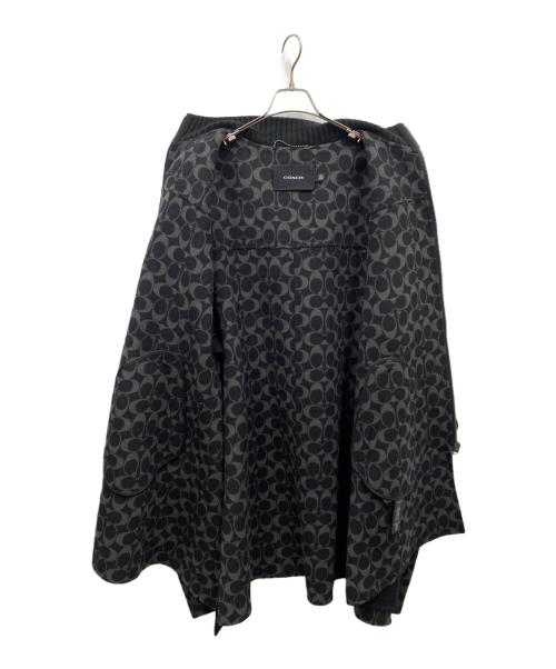 COACH（コーチ）COACH (コーチ) クラシック ダブル フェイス ケープ ブラック サイズ:Lの古着・服飾アイテム