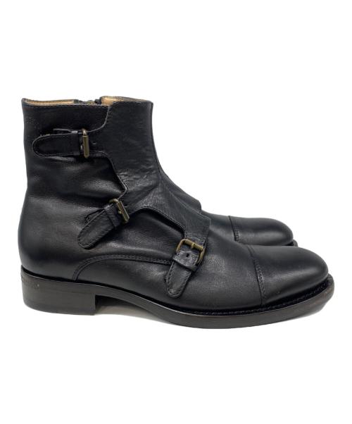 BUTTERO（ブッテロ）BUTTERO (ブッテロ) レザーブーツ ブラック サイズ:40の古着・服飾アイテム