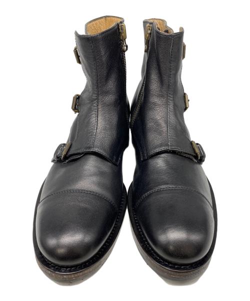 BUTTERO（ブッテロ）BUTTERO (ブッテロ) レザーブーツ ブラック サイズ:40の古着・服飾アイテム