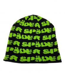 SP5DER（スパイダー）の古着「fuzzy logo  skully」｜グリーン