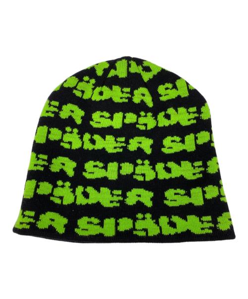 SP5DER（スパイダー）SP5der (スパイダー) fuzzy logo  skully グリーンの古着・服飾アイテム