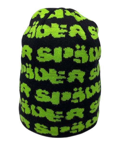 SP5DER（スパイダー）SP5der (スパイダー) fuzzy logo  skully グリーンの古着・服飾アイテム