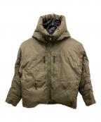GRIP SWANYグリップスワニー）の古着「ファイアプルーフ ダウンジャケット」｜オリーブ