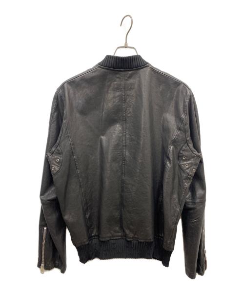 DIESEL（ディーゼル）DIESEL (ディーゼル) ラムレザージャケット ブラック サイズ:Mの古着・服飾アイテム