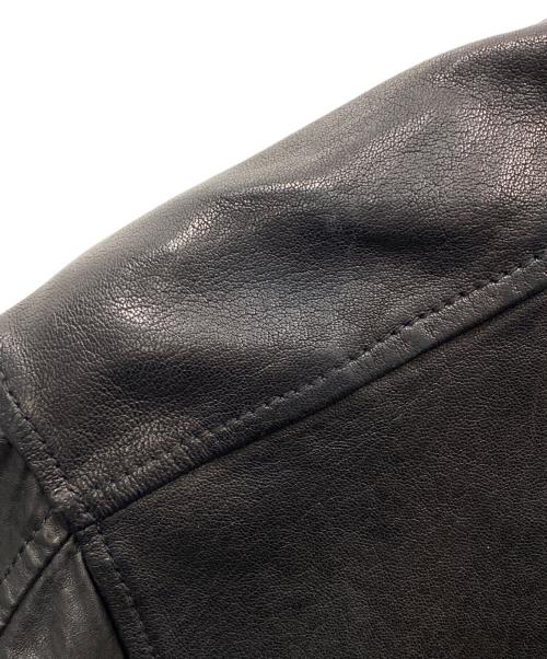 DIESEL（ディーゼル）DIESEL (ディーゼル) ラムレザージャケット ブラック サイズ:Mの古着・服飾アイテム